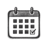 Calendar Icon Clean Charcoal Look