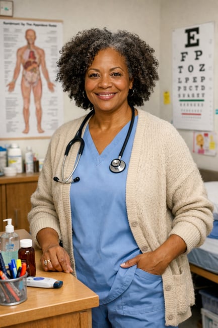 Diverse Substitute School Nurse-1