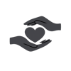 Helping Hands Icon Dark Charcoal-2