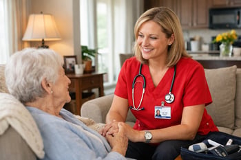 Licensed Practical Nurse Red Nurse Top Client Home