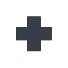 Medical Cross Icon Charcoal Fill Clean-1
