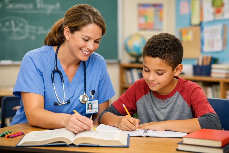 Nurse Student School Setting-1