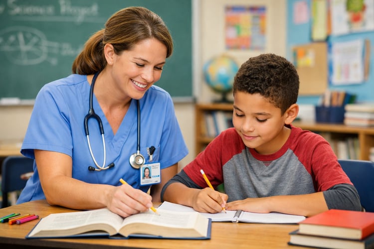 Nurse Student School Setting-1