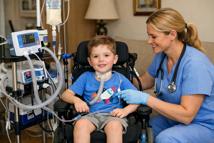 Private Duty Nursing Pediatric Wheelchair Care-1